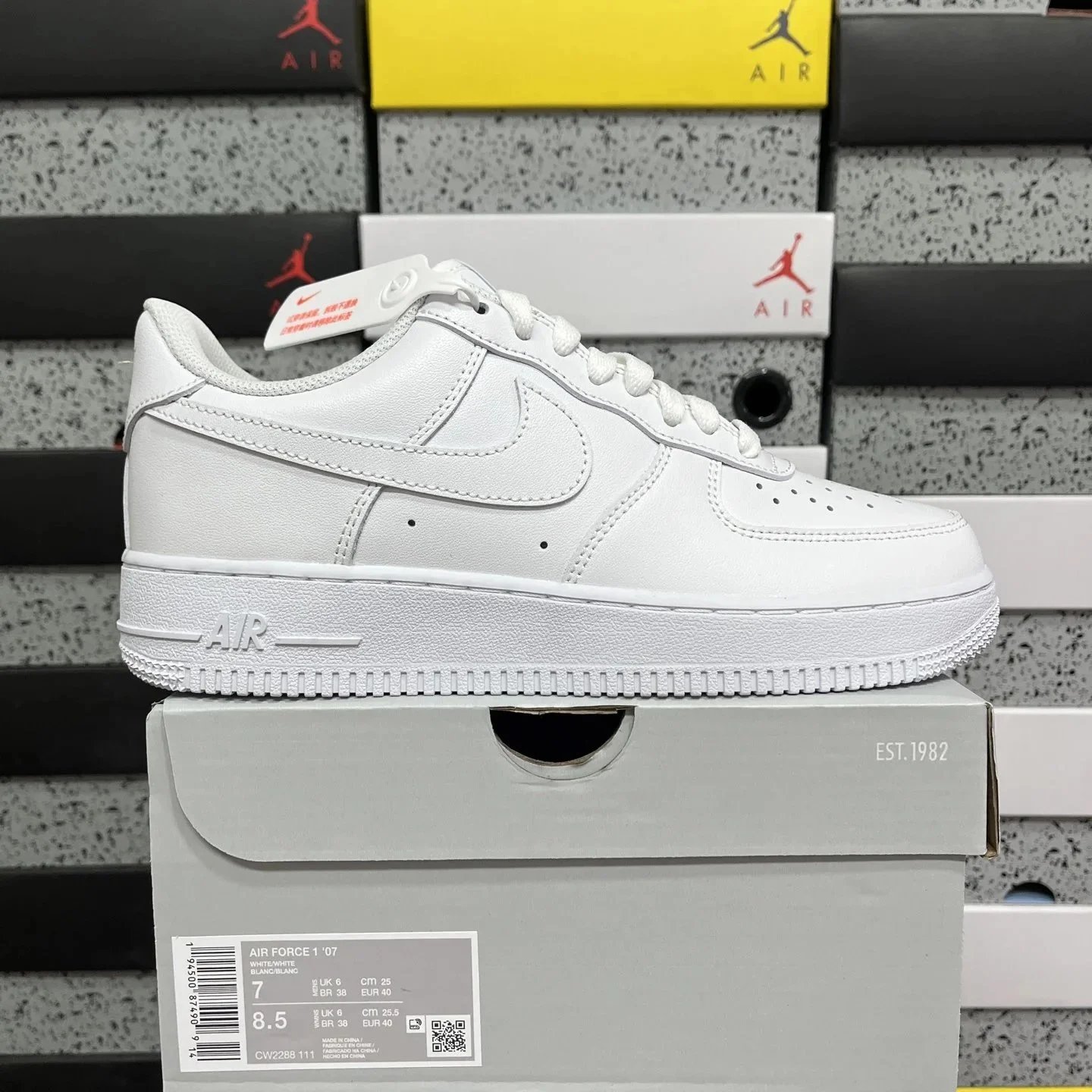 AF1 All White Low CW2288-111