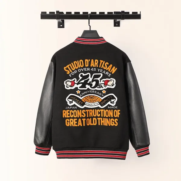 Studio D'Artisan 45th Anniversary Varsity Jacket Black - 1