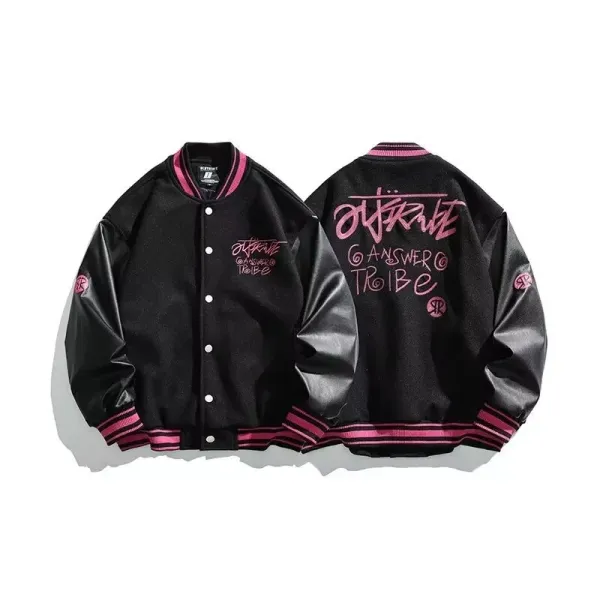 BUFU BKID Made '56 Studded Varsity Jacket Black and White - 37