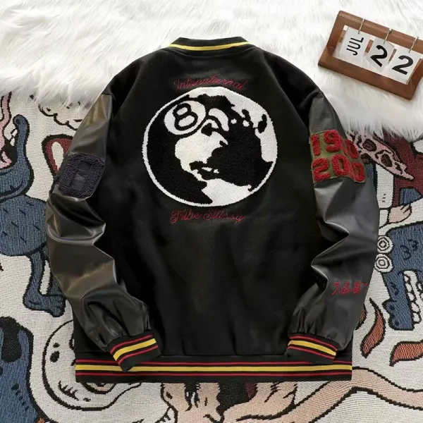 BUFU BKID Made '56 Studded Varsity Jacket Black and White - 43