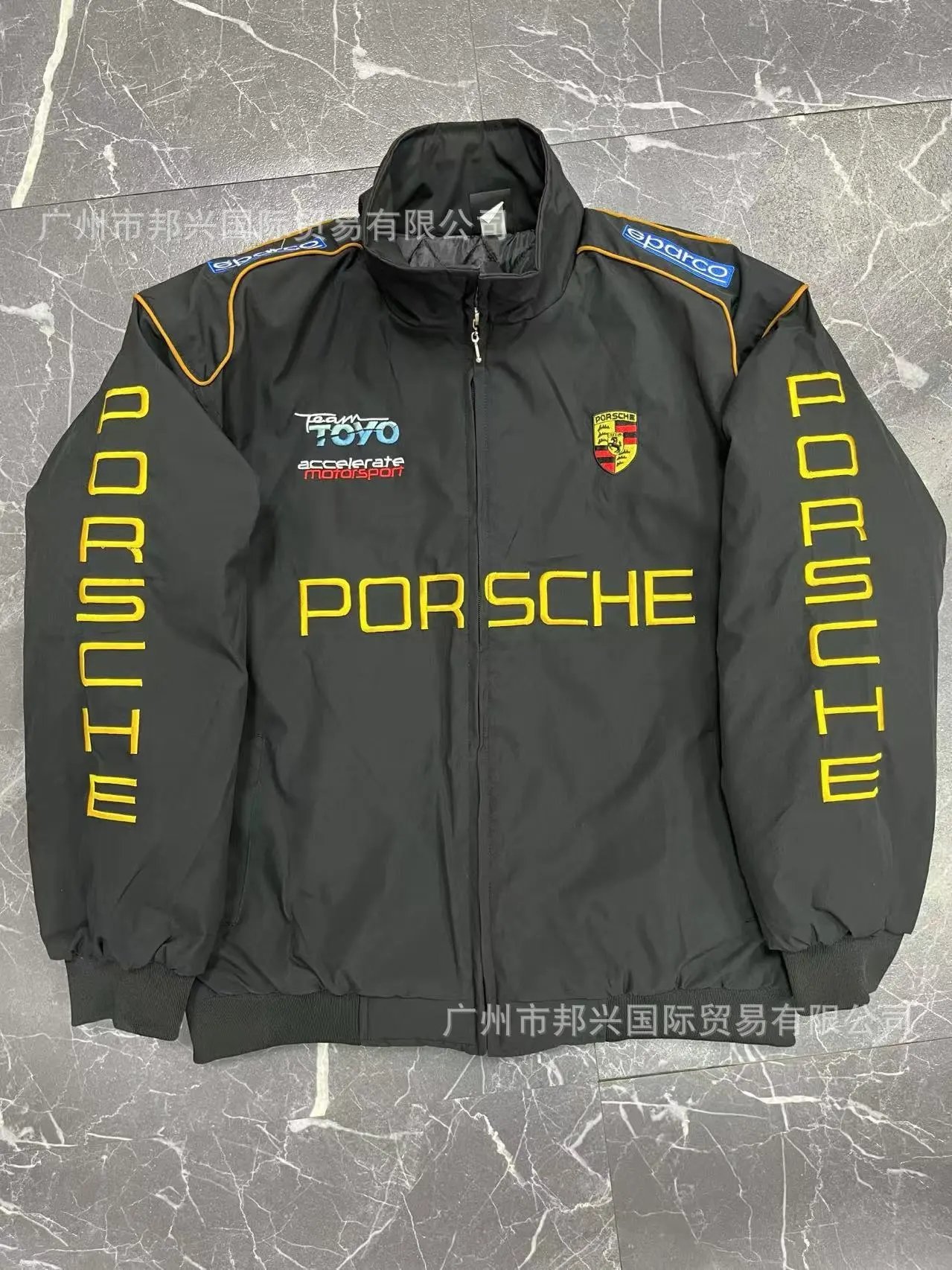Porsche x Team Toyo x Sparco Racing Jacket Black - 1
