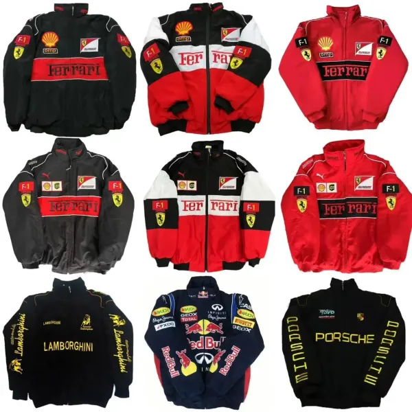 Puma x Scuderia Ferrari F1 Team Jacket Red Black White Jacket - 4