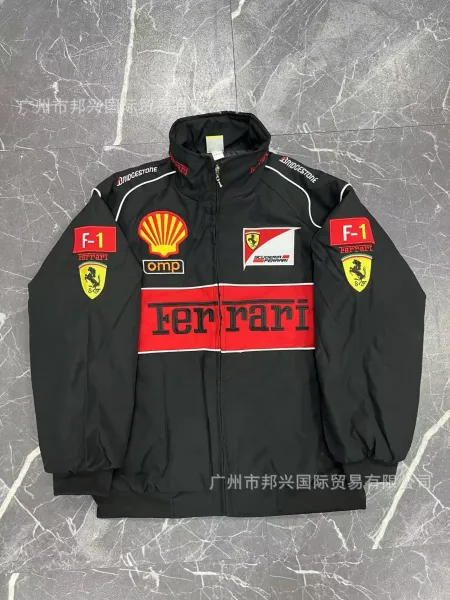 Scuderia Ferrari x Shell x OMP x Bridgestone F1 Team Jacket Black/Red - 1