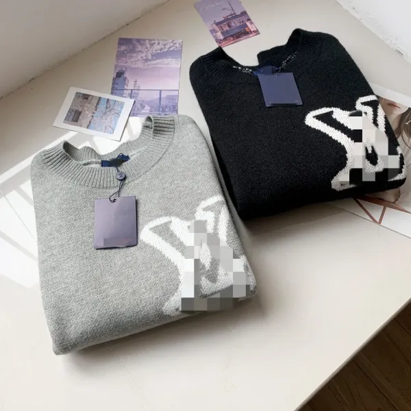 Louis Vuitton Monogram Knit Sweater Navy Blue - 4