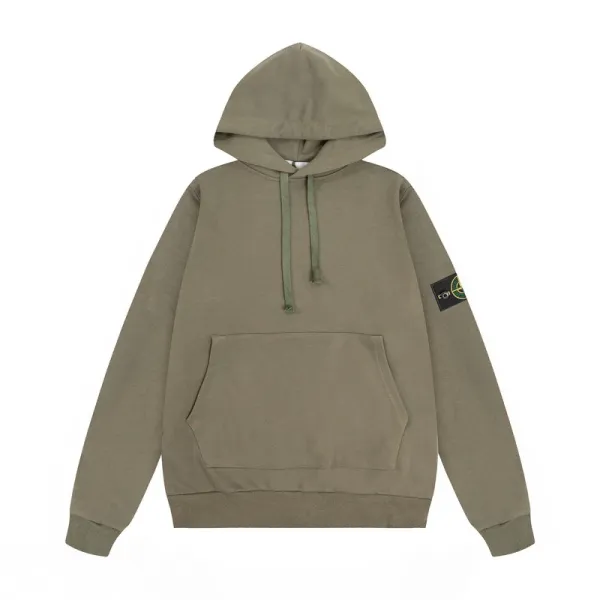 Stone Island Yellow Hoodie with Compass Patch - 9