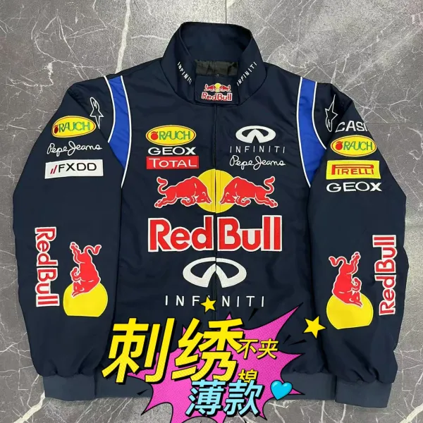 Red Bull Racing x Infiniti x Pepe Jeans Team Jacket Navy Blue Outerwear - 1
