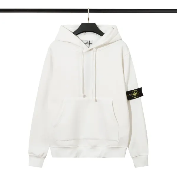 Stone Island Yellow Hoodie with Compass Patch - 37