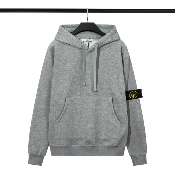 Stone Island Yellow Hoodie with Compass Patch - 39