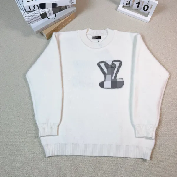 Louis Vuitton Monogram Knit Sweater White - 1
