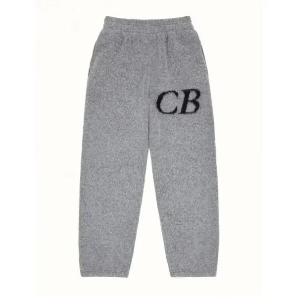 Comme des Garçons Play CB Logo Gray Sweatpants - 1