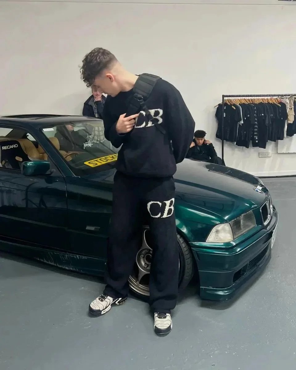 CB Logo Sweatpants Black - 13