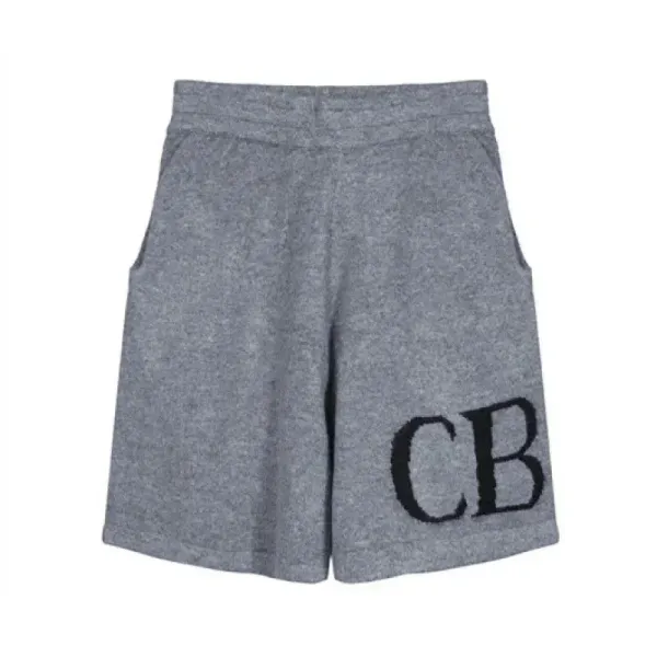 Christopher Kane CB Logo Sweat Shorts Gray - 1