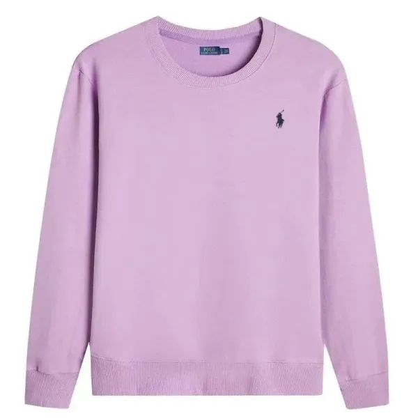 Polo Ralph Lauren Classic Crewneck Sweatshirt Lavender Sweater - 1