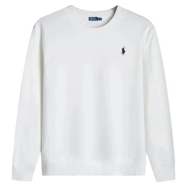 Polo Ralph Lauren Classic Fit Crewneck Sweatshirt White - 1