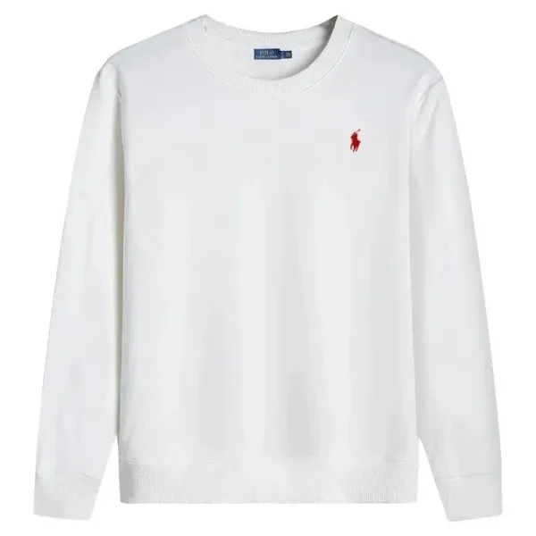 Polo Ralph Lauren Classic Crewneck White Sweatshirt - 1
