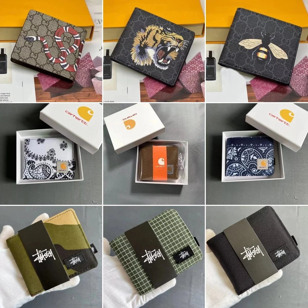 Fashionable and cool short foldable wallet