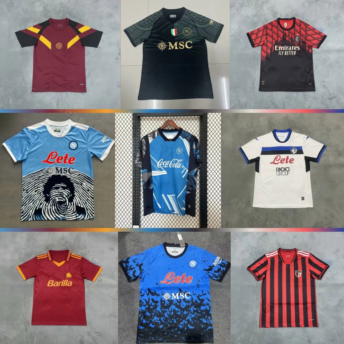 Napoli, Roma, AC Milan Footbal