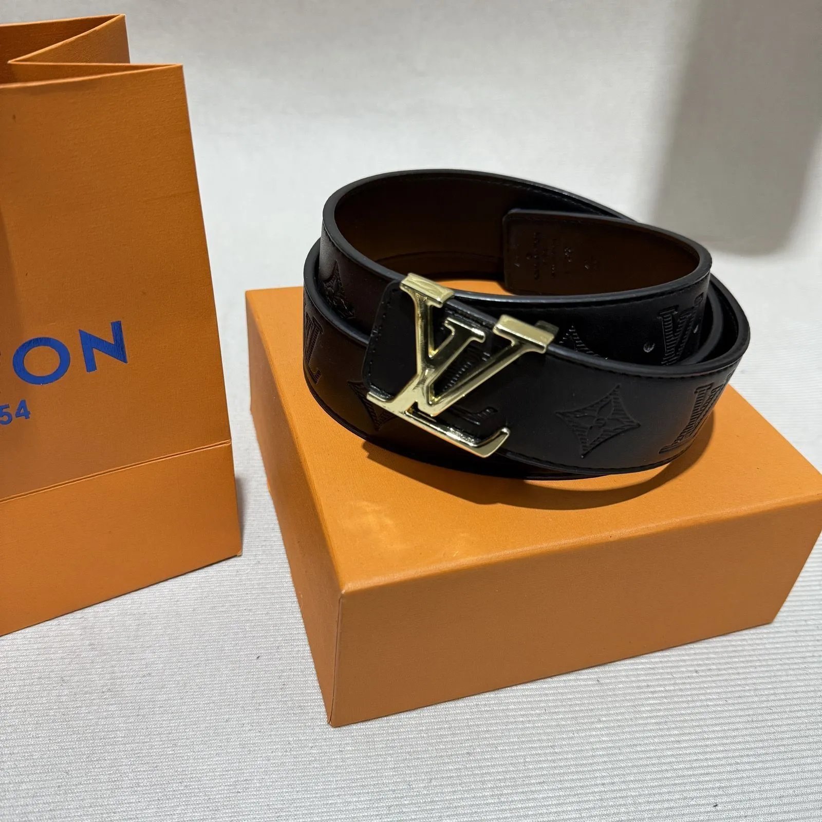 Black Large Floral Gold Buckle##New Year Limited Purchase