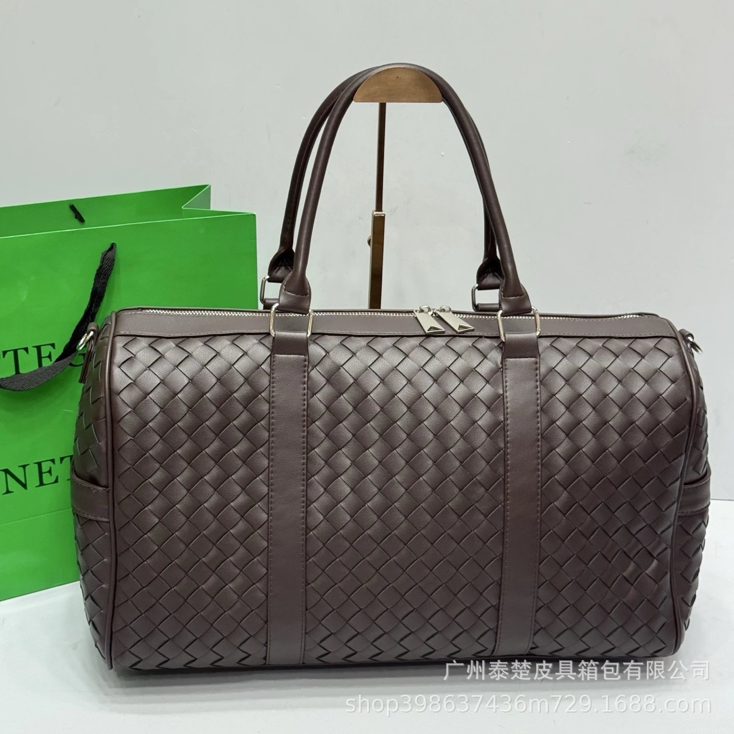 【 ABC15-5 】 Knitted travel bag, casual travel, hand-held single shoulder women's bag, large capacity