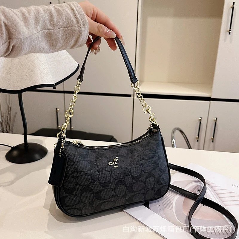 【 DX59-6 】 Crossbody Retro Printed Chain Bag Mahjong Shoulder Bag Commuter Underarm Bag