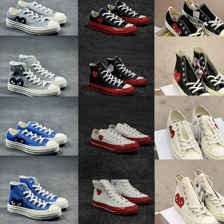 CDG Love High-top White Sneakers