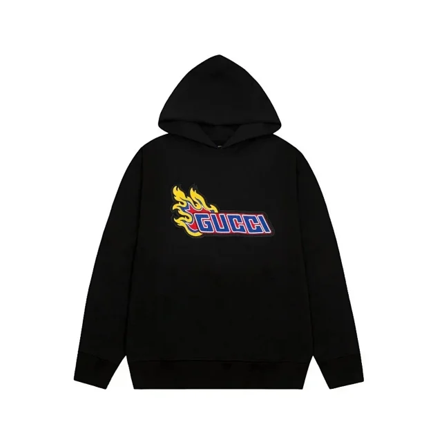 Gucci Hoodies & Sweatshirts Logo-print pullover hoodie product detail image 3
