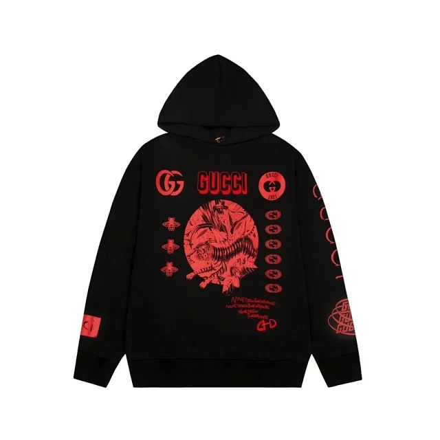 Gucci Hoodies & Sweatshirts Logo-print pullover hoodie product detail image 8