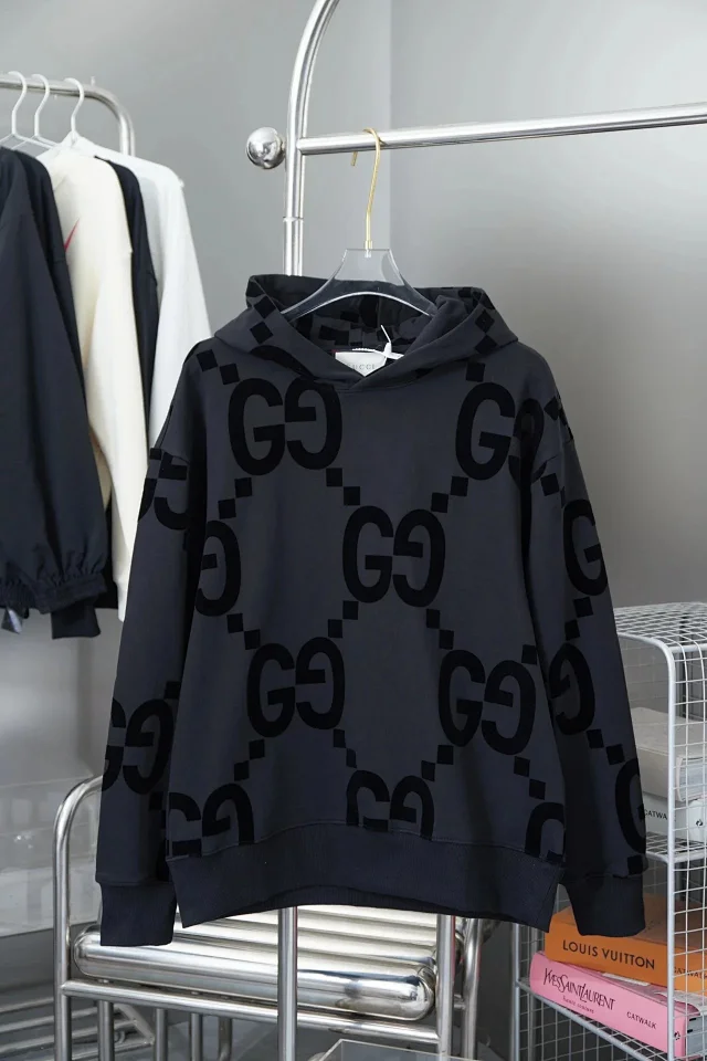 Gucci Hoodies & Sweatshirts Logo-print pullover hoodie product detail image 10