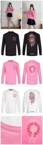 Chrome Hearts Raglan Long-Sleeve T-Shirt White/Black - 9