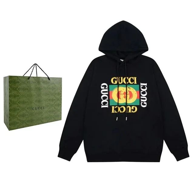 Gucci Hoodies & Sweatshirts Logo-print pullover hoodie product detail image 1