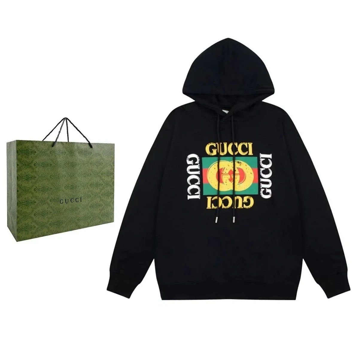 Gucci x Takashi Murakami Dragon Print Black Hoodie product detail 2 in Litbuy spreadsheet finds