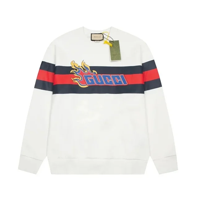 Gucci Hoodies & Sweatshirts Logo-print pullover hoodie product detail image 6