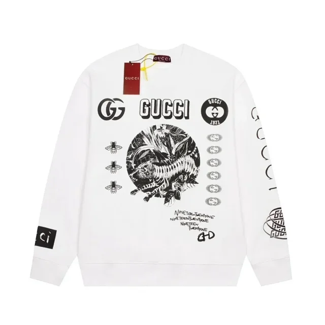 Gucci Hoodies & Sweatshirts Logo-print pullover hoodie product detail image 9