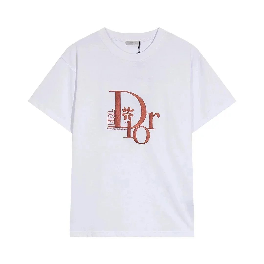 Dior T-Shirts Short-Sleeve Crew-Neck Logo T-Shirt image 7