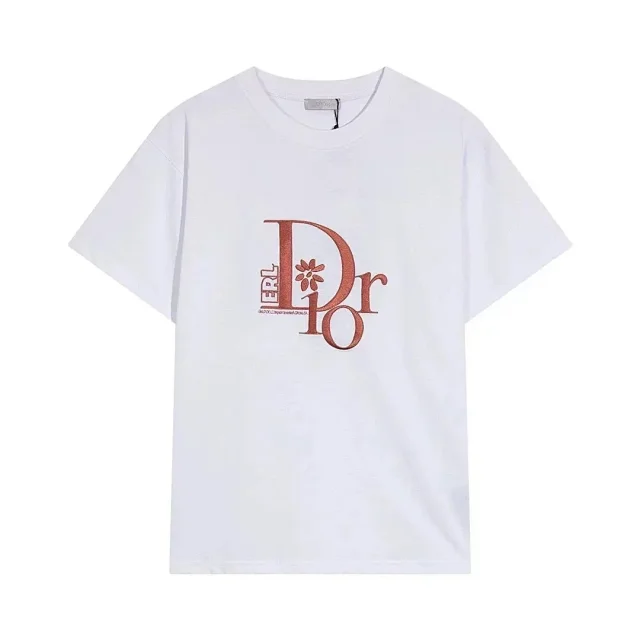 Dior T-Shirts Short-Sleeve Crew-Neck Logo T-Shirt product detail image 7