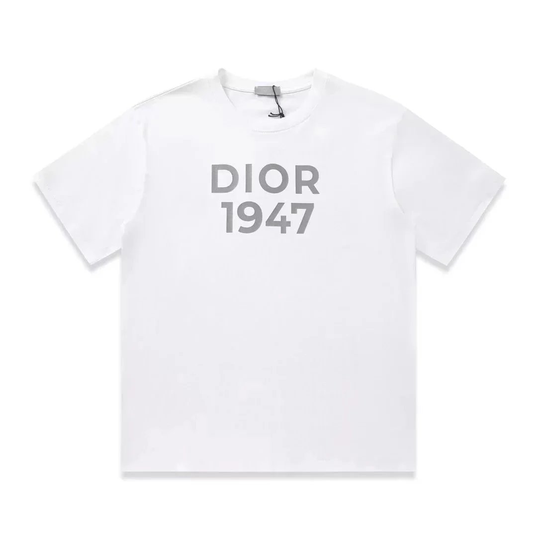 Dior T-Shirts Short-Sleeve Crew-Neck Logo T-Shirt — 26