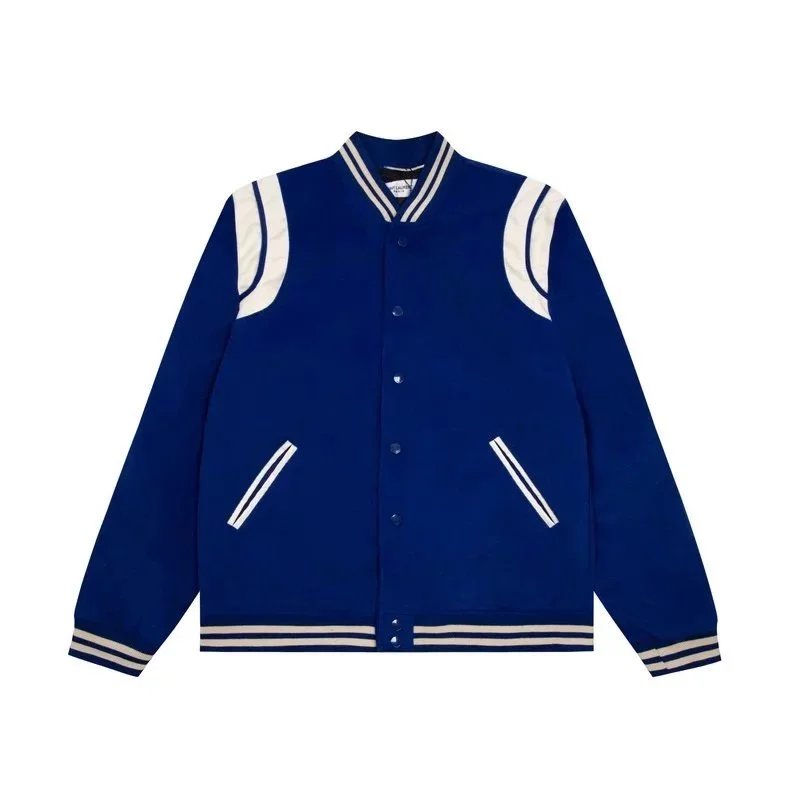 Saint Laurent Jackets Varsity Jacket with Contrast Shoulder Panels image 7