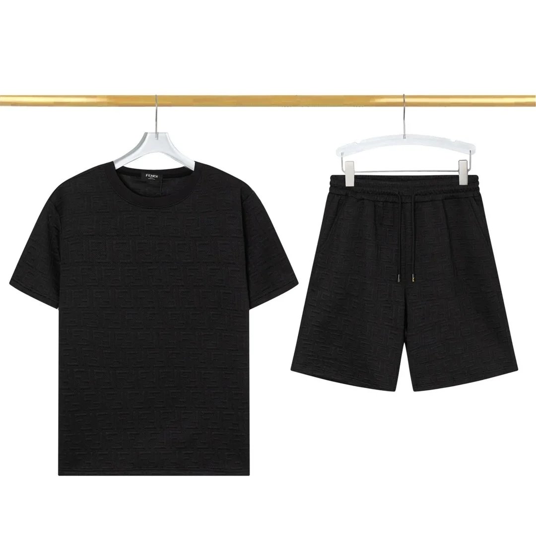 Louis Vuitton Matching Sets Monogram Short-Sleeve T-Shirt and Shorts Set — 18 black
