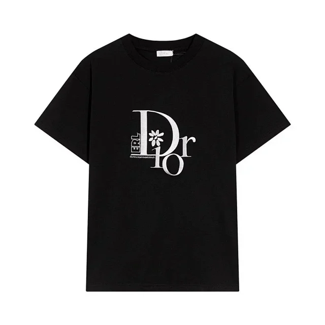 Dior T-Shirts Short-Sleeve Crew-Neck Logo T-Shirt product detail image 8