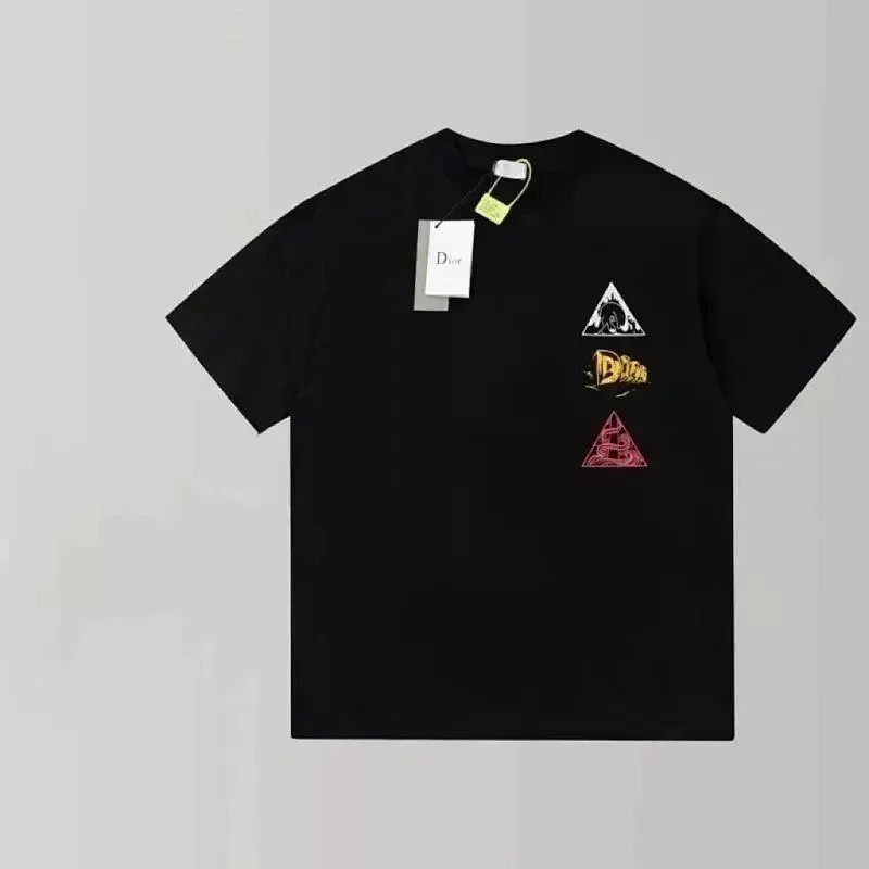 Dior T-Shirts Short-Sleeve Crew-Neck Logo T-Shirt — 14
