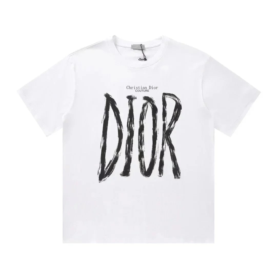 Dior T-Shirts Short-Sleeve Crew-Neck Logo T-Shirt — 27