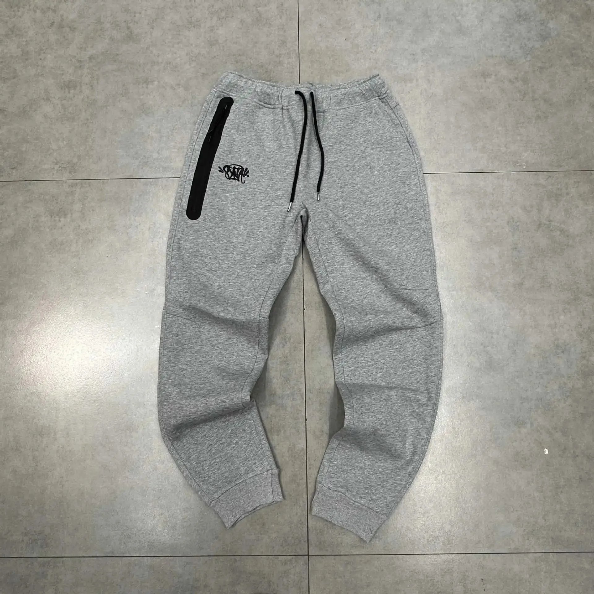 Life of Syn Jackets Hooded Zip-Front Colorblock Jacket — Light gray trousers】*Top quality