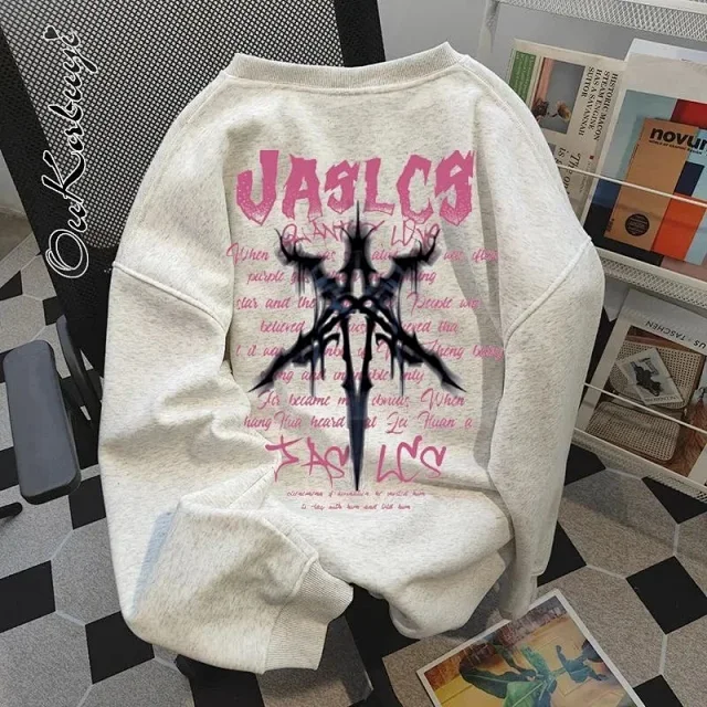 Unbranded Hoodies & Sweatshirts Oversized graphic print pullover product detail image 8