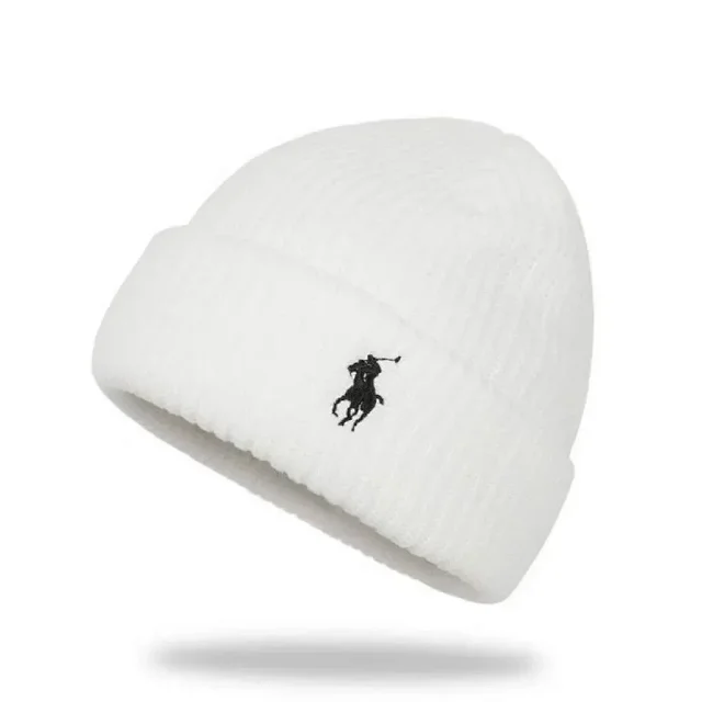 Polo Ralph Lauren Hats Rib-Knit Cuffed Beanie with Embroidered Pony product detail image 1