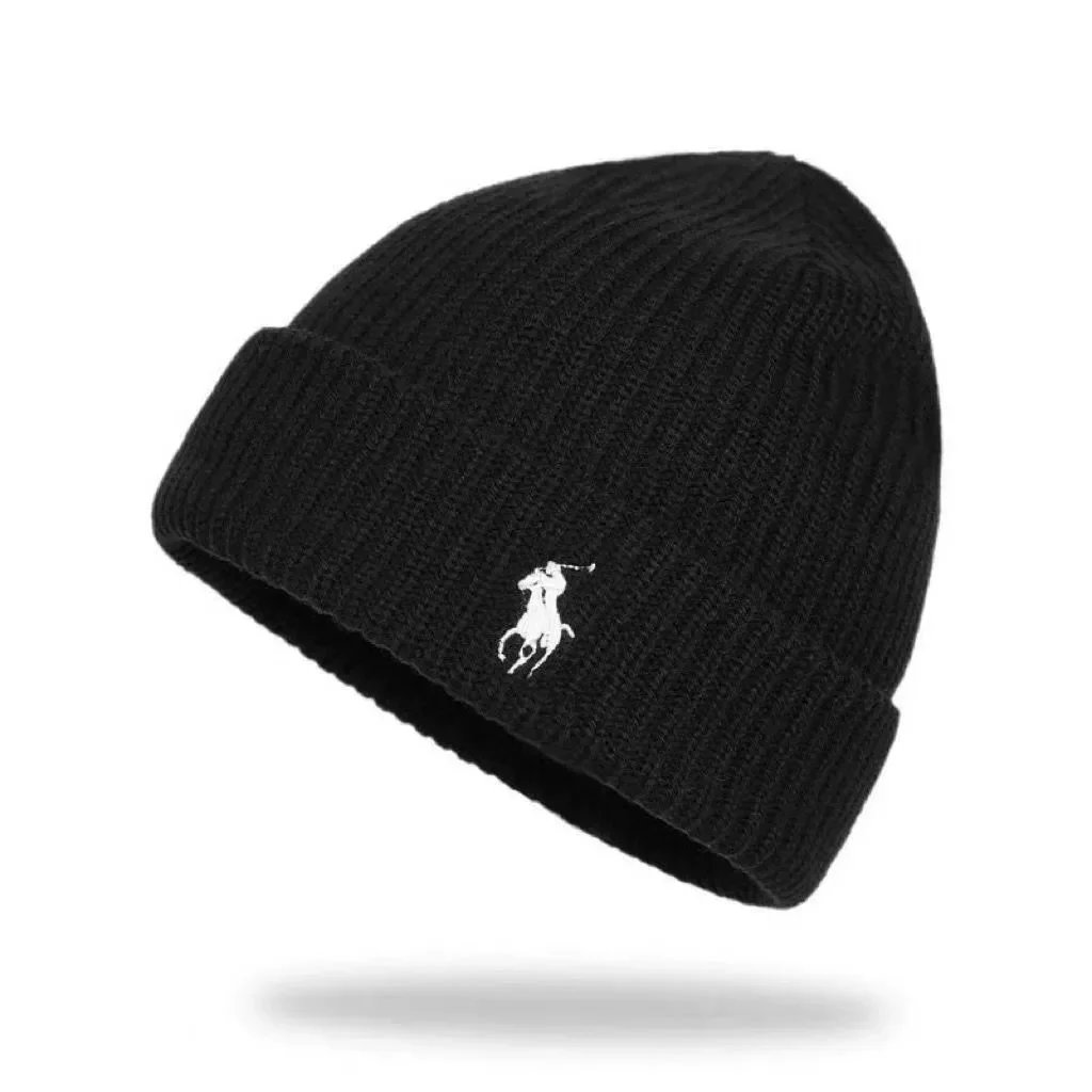 Polo Ralph Lauren Hats Rib-Knit Cuffed Beanie with Embroidered Pony — 08*Top quality