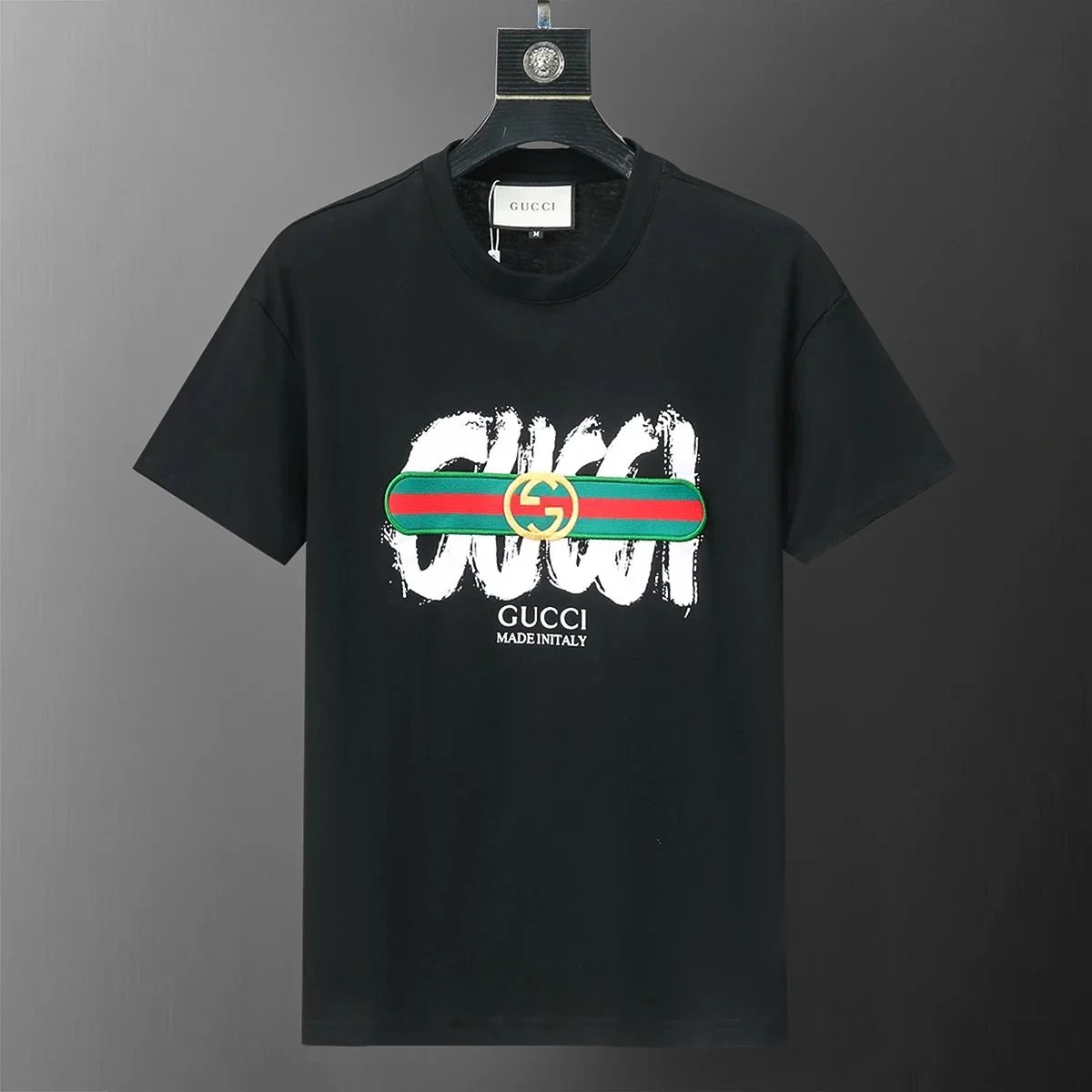 Gucci Matching Sets Short-Sleeve T-Shirt and Drawstring Shorts Set — 25 black