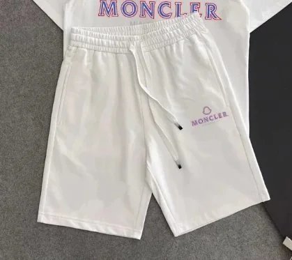 Dior Matching Sets Short-Sleeve Graphic T-Shirt and Drawstring Shorts Set — 34 white
