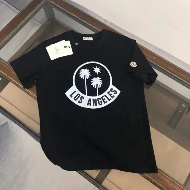 Moncler T-Shirts Short-sleeve graphic logo T-shirt product detail image 2