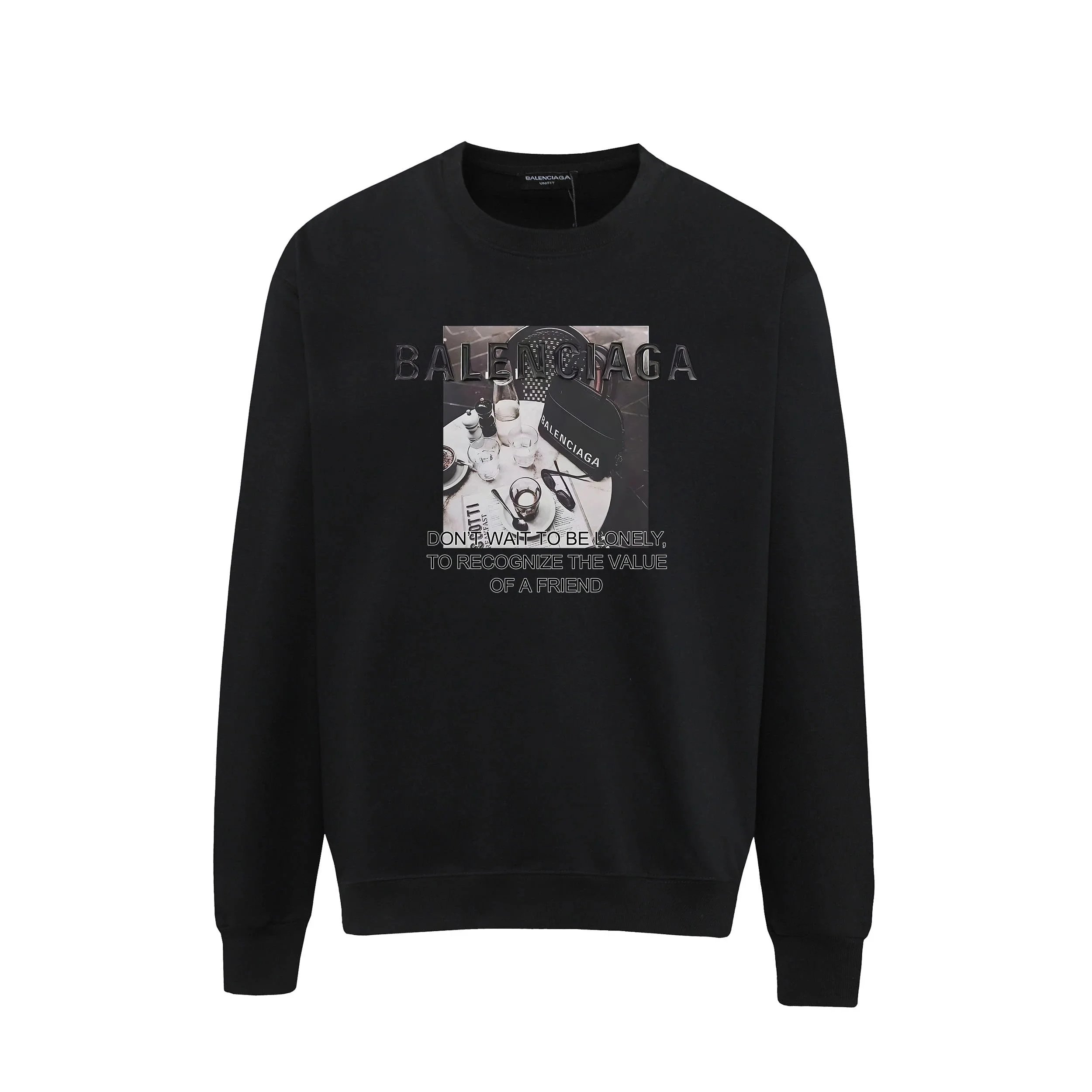 Balenciaga Hoodies & Sweatshirts Graphic Crewneck Sweatshirt image 12