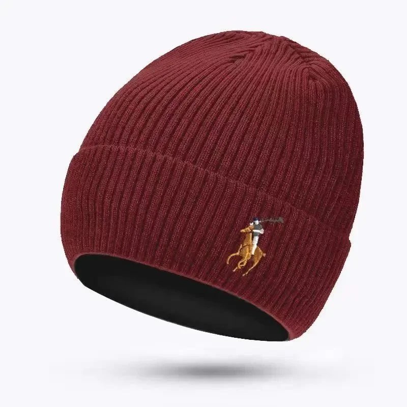 Polo Ralph Lauren Hats Rib-Knit Cuffed Beanie with Embroidered Pony — 02*Top quality